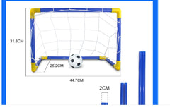 Folding Mini Soccer Goal Post Net Portable Training
