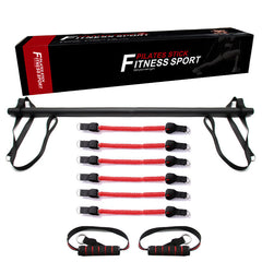 Pilates Bar Kit with Resistance Bands Home Workout