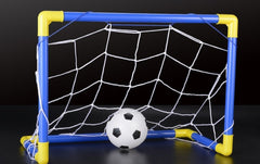 Folding Mini Soccer Goal Post Net Portable Training