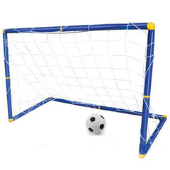 Folding Mini Soccer Goal Post Net Portable Training