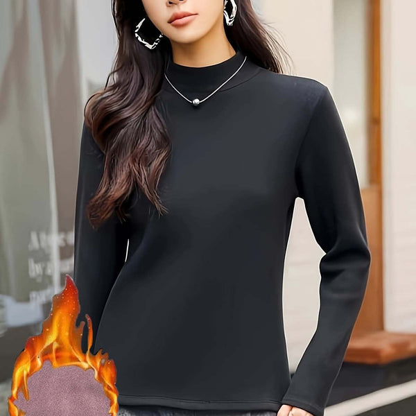 Women's Turtle Neck Thermal Underwear Long Sleeve Base Layer