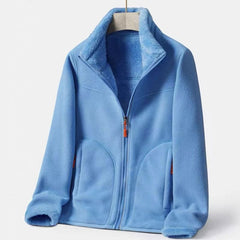 Double-Sided Polar Fleece Thick Warm Outdoor Sweater Coat