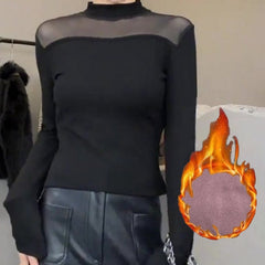 Women's Turtle Neck Thermal Underwear Long Sleeve Base Layer