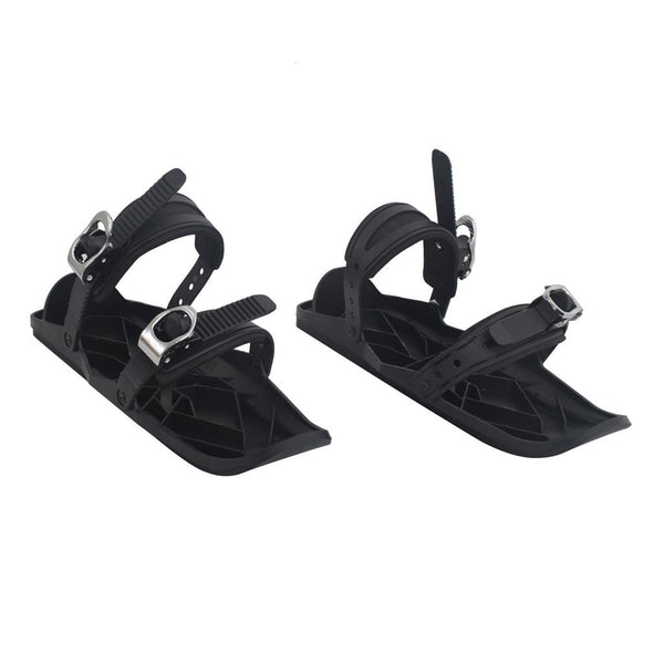 Mini Portable Adjustable Ski Boots with Double-Board Straps Outdoor