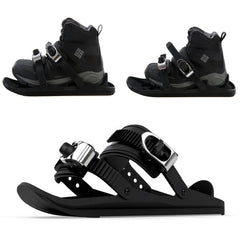 Mini Portable Adjustable Ski Boots with Double-Board Straps Outdoor