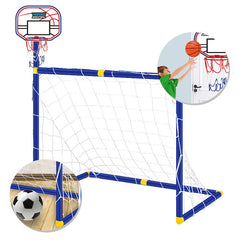 Folding Mini Soccer Goal Post Net Portable Training