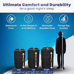 Matrix Air-Cell Memory Foam Camping Mattress Sleeping Pad Comfortable