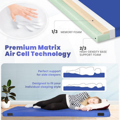 Matrix Air-Cell Memory Foam Camping Mattress Sleeping Pad Comfortable