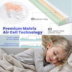Matrix Air-Cell Memory Foam Camping Mattress Sleeping Pad Comfortable