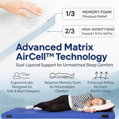 Matrix Air-Cell Memory Foam Camping Mattress Sleeping Pad Comfortable