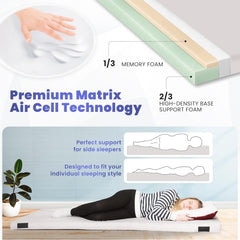 Matrix Air-Cell Memory Foam Camping Mattress Sleeping Pad Comfortable