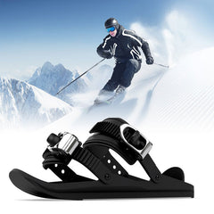 Mini Portable Adjustable Ski Boots with Double-Board Straps Outdoor