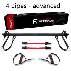 Pilates Bar Kit with Resistance Bands Home Workout