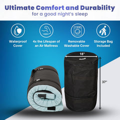 Matrix Air-Cell Memory Foam Camping Mattress Sleeping Pad Comfortable