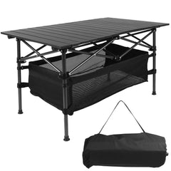 Portable Folding Aluminum Camping Table with Carrying Bag Lightweight