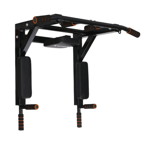 Wall Mounted Sandbag Rack with Pull Up Bars Fitness