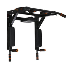 Wall Mounted Sandbag Rack with Pull Up Bars Fitness