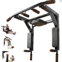 Wall Mounted Sandbag Rack with Pull Up Bars Fitness