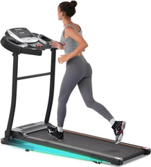 Merax Electric Folding Treadmill with Speakers Home Fitness