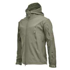 Men's Camouflage Waterproof Windproof Tactical Hooded Winter Jacket Large