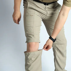 Men's Convertible Lightweight Waterproof Quick-Dry Hiking Pants Outdoor