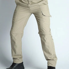 Men's Convertible Lightweight Waterproof Quick-Dry Hiking Pants Outdoor