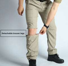 Men's Convertible Lightweight Waterproof Quick-Dry Hiking Pants Outdoor
