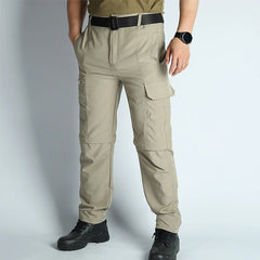 Men's Convertible Lightweight Waterproof Quick-Dry Hiking Pants Outdoor