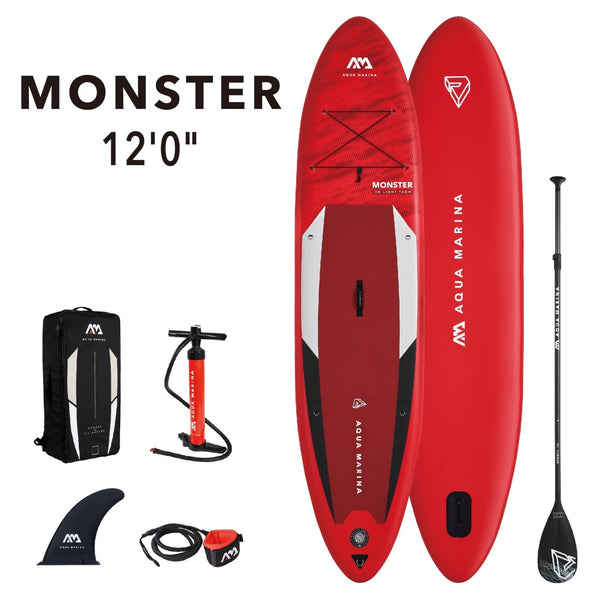 Aqua Marina 12' Inflatable All-Around Paddle Board SUP