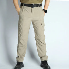 Men's Convertible Lightweight Waterproof Quick-Dry Hiking Pants Outdoor
