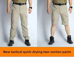 Men's Convertible Lightweight Waterproof Quick-Dry Hiking Pants Outdoor