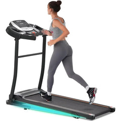 Merax Electric Folding Treadmill with Speakers Home Fitness