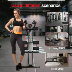 Foldable Ab Machine Core Trainer LCD Display