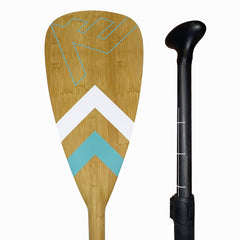 Carbon Fiberglass Adjustable Paddle with ABS Edge Bamboo Finish