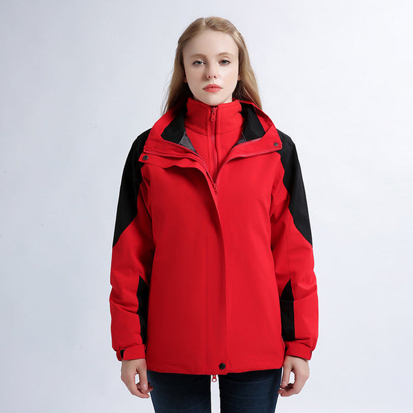 Three-in-One Waterproof Work Jacket with Removable Thermal Liner