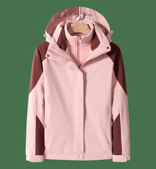 Three-in-One Waterproof Work Jacket with Removable Thermal Liner