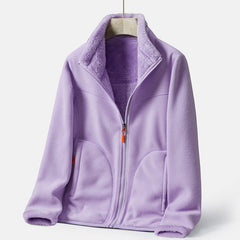 Double-Sided Polar Fleece Thick Warm Outdoor Sweater Coat