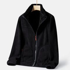 Double-Sided Polar Fleece Thick Warm Outdoor Sweater Coat