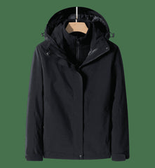 Three-in-One Waterproof Work Jacket with Removable Thermal Liner
