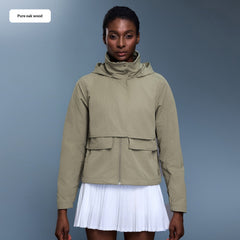 Women's Water-Resistant Stowable Hooded Outdoor Casual Jacket Lightweight