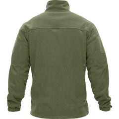 Men's Tactical Fleece Jacket with Multi-Pockets and Hood