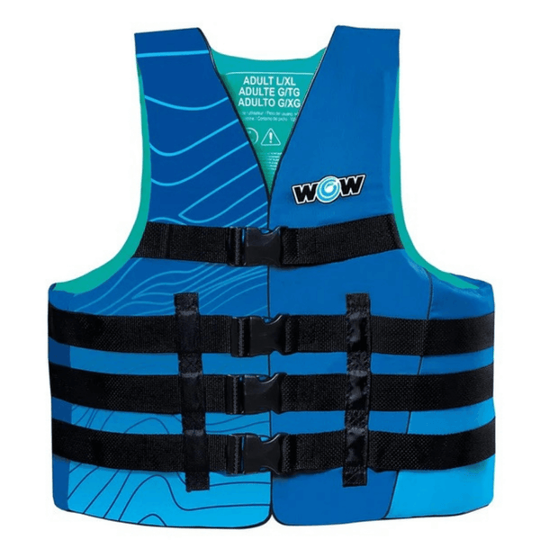 Watersports Vis-Wave Adult Life Vest Blue