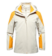 Three-in-One Waterproof Work Jacket with Removable Thermal Liner