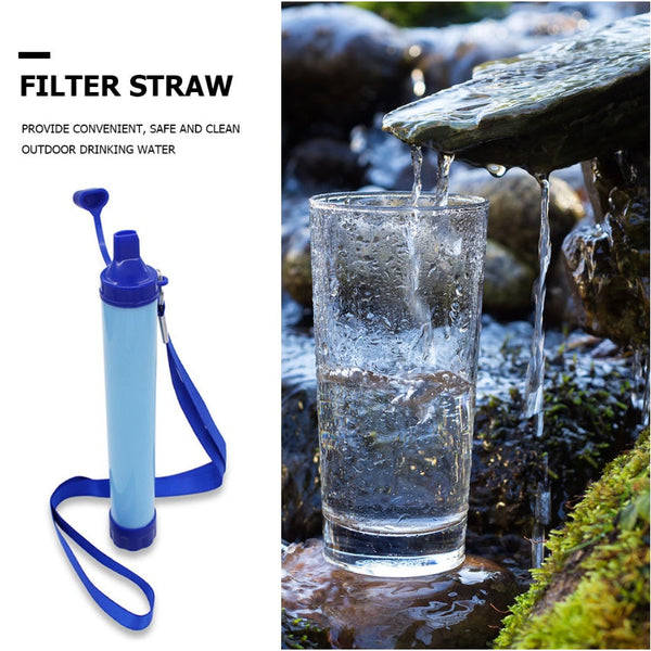 Personal Water Filter Straw for Hiking Camping Emergency Survival