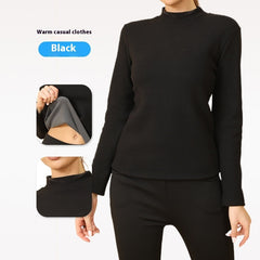 Women's Turtle Neck Thermal Underwear Long Sleeve Base Layer