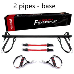 Pilates Bar Kit with Resistance Bands Home Workout