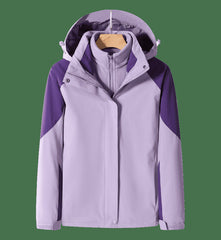 Three-in-One Waterproof Work Jacket with Removable Thermal Liner