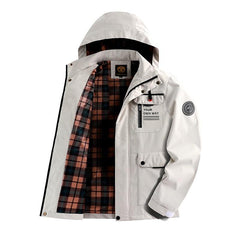 Men's Waterproof Windproof Hooded Winter Outdoor Softshell Jacket Breathable