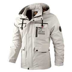 Men's Waterproof Windproof Hooded Winter Outdoor Softshell Jacket Breathable