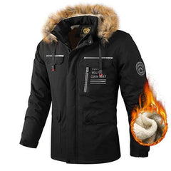 Men's Waterproof Windproof Hooded Winter Outdoor Softshell Jacket Breathable